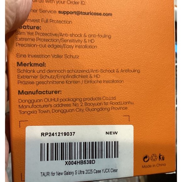 Tauri Phone Case Samsung Galaxy S23 Ultra 2025 YJCX-CL Slim Fit Clear In Color - Picture 3 of 5